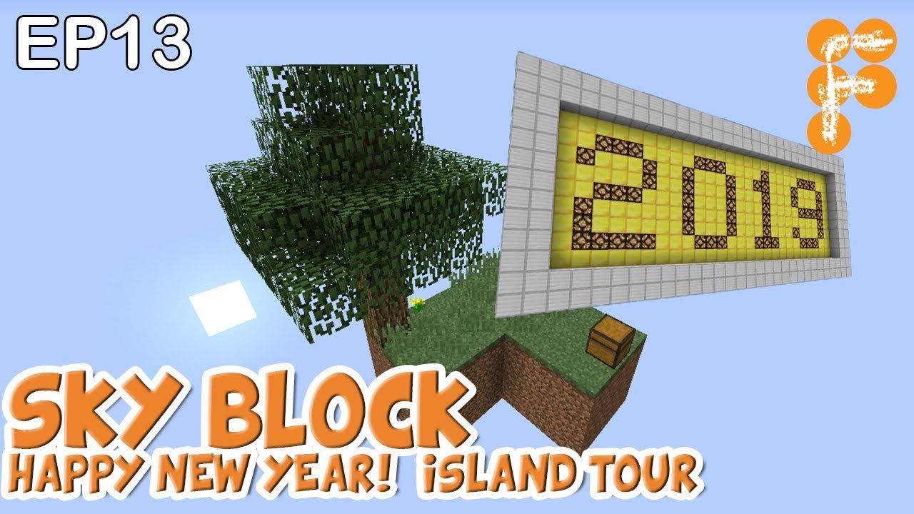 MineSaga-SkyBlock-1.0-S1E13-Happy-New-Year-Island-Tour