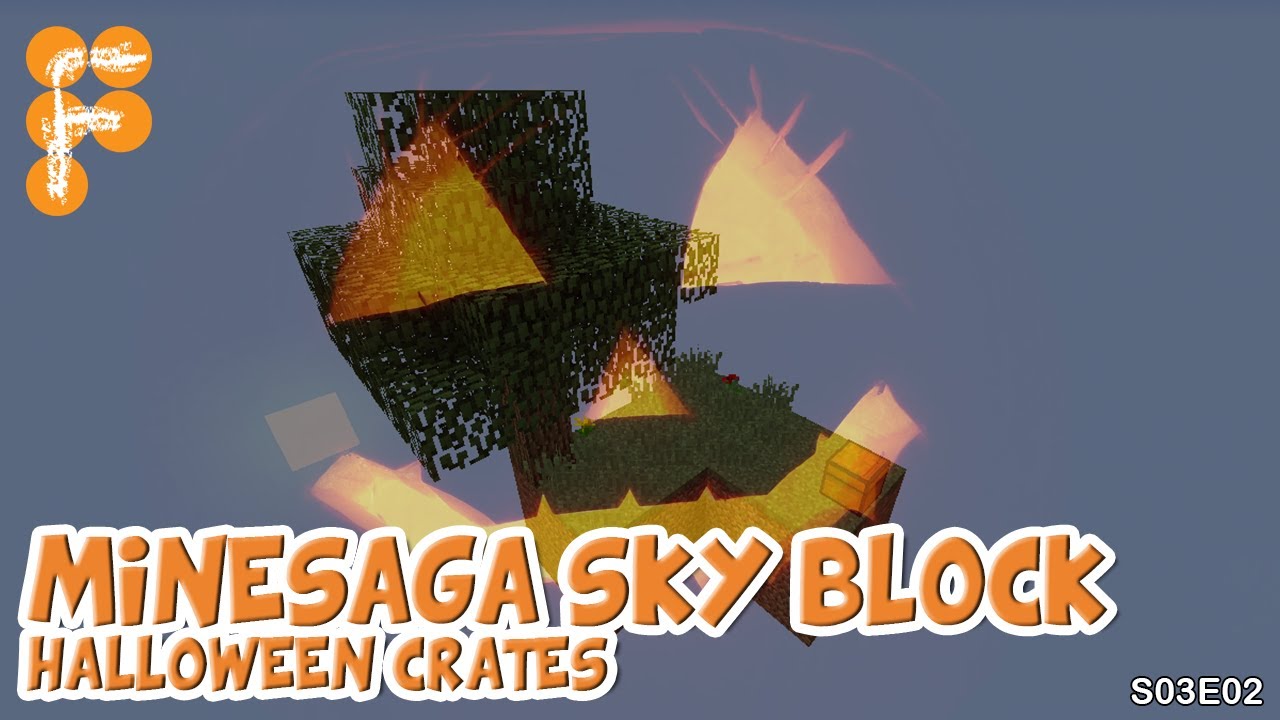 Minesaga-Skyblock-S03E02-Halloween-Crates