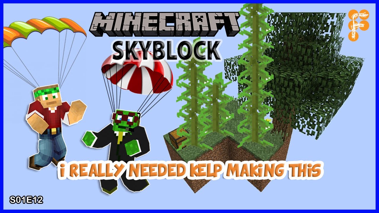 Skyblock-With-BobertPickle.-THE-START-OF-THE-KELP-FARM-PART-1-2-and-3-Minecraft-1.15.2-EP12
