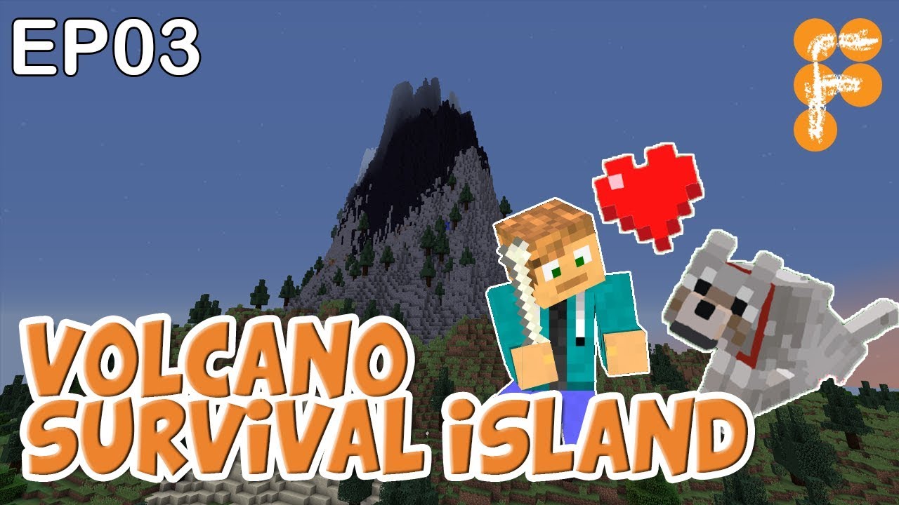 Volcano-Survival-Island-EP3-Let39s-Play-Minecraft-Survival