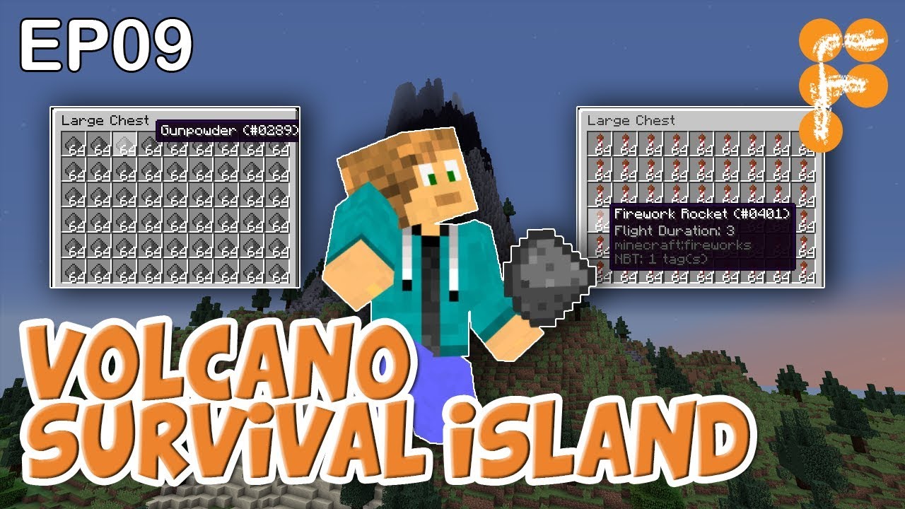 Volcano-Survival-Island-EP9-Lets-play-Minecraft-Survival